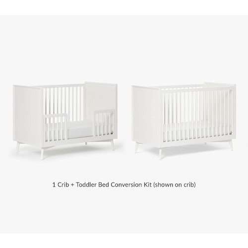 west elm x pbk Mid-Century Convertible Crib