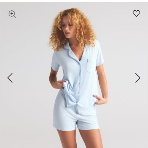 SOFT LOUNGE SHORT SLEEP SET | BLUE QUARTZ