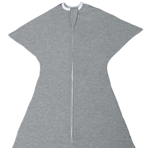 Classic Heather Gray Zipadee-Zip for Swaddle Transition | Sleeping Baby