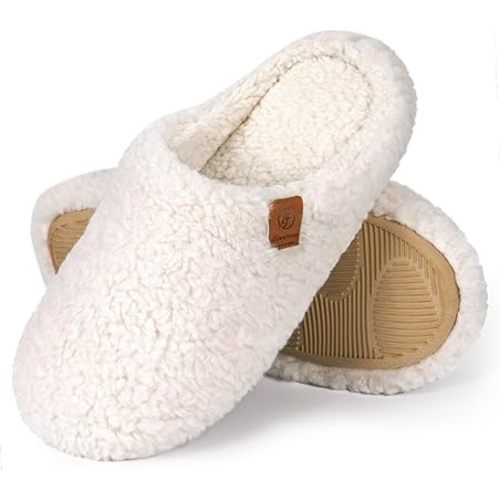 EverFoams Womens Slip On Home Slippers Soft Memory Foam House Slippers for Ladies Indoor