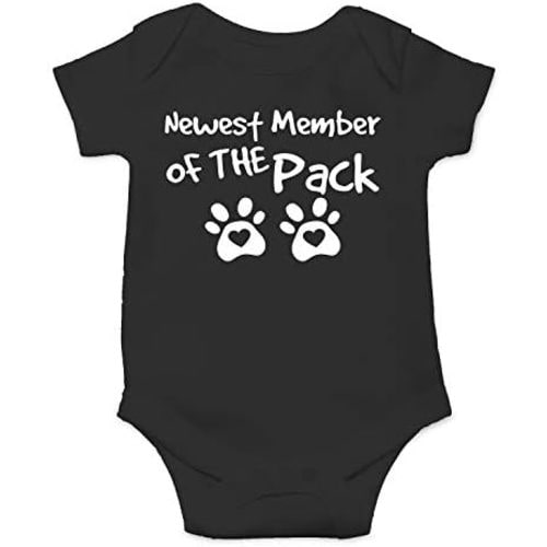 Newest Member of The Pack - Funny Baby Essentials Bodysuit - Newborn Girl Outfits Baby Romper