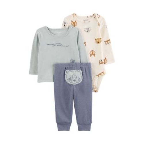 Baby Boys 3 Piece Bodysuit Set