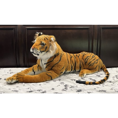 Melissa & Doug Large Bengal Tiger Plush Stuffed Animal Toy 60” Long.