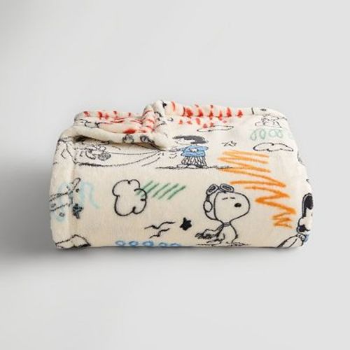 Peanuts Sketch Plush Throw Blanket by The Big One®