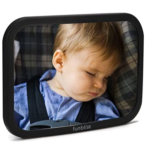 Car Mirror Baby Rear Facing Seat,Baby Car Mirror Safely Monitor Infant Child in Rear Facing Car Seat,See Children or Pets in Backseat,Best Newborn Car Seat Accessories, Shatterproof