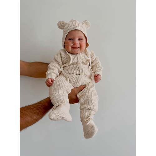 CLASSIC KNIT ROMPER | HONEY