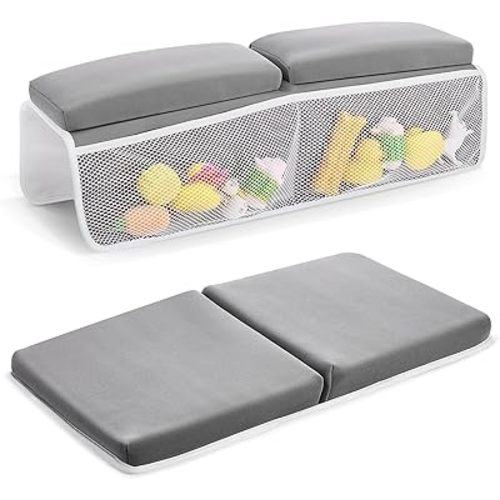JOY ANAN Baby Bath Kneeler and Elbow Rest Pad Set, Bathtub Kneeling Pad for Toddler, Baby Accessories for Bath, Relieve Your Knees and Elbows