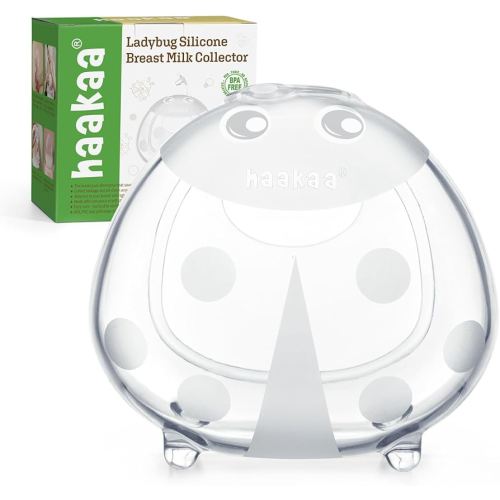 haakaa Ladybug Breast Milk Collector Breast Shells Milk Saver Nursing Cups for Large Milk Supply, Replace Disposable Breast Pads, Reusable & Wearable (150ml, 1 Pc)