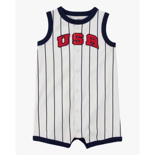 Baby USA Varsity Stripe Romper - Carter's | Carter's