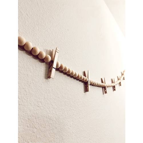 Kids Art Display | Beaded Clip Garland | Photo Garland | Playroom Decor | | Photo Display | Kids Room Decor | Nursery Decor |
