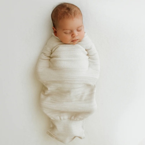 Bamboo Blend Beige Swaddle Sleep Sack – Swaddelini