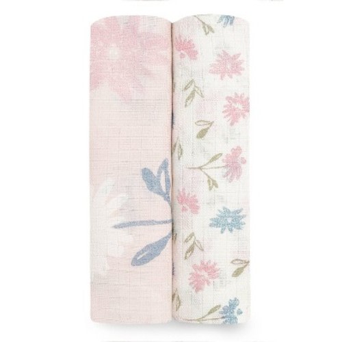 Aden + Anais Essentials Silky Soft Swaddles Vintage Floral - 2pk