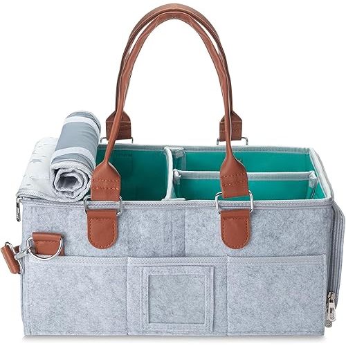 Mr. Pen- Baby Diaper Caddy Organizer with Lid, Baby Organizer, Baby Caddy Organizer, Portable Diaper Caddy, Diaper Organizer for Changing Table, Baby Organizer for Nursery, Diaper Caddy with Lid