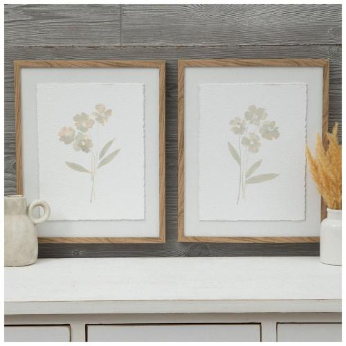 Beige Florals Canvas Wall Decor Set