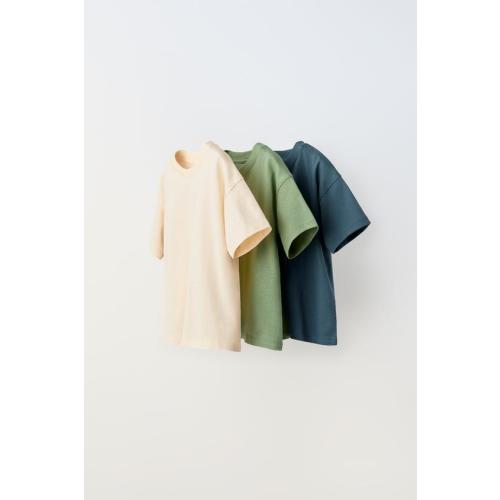 THREE-PACK OF PLAIN T-SHIRTS