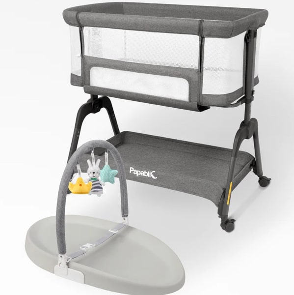 The Sleep & Care Set：Baby Bedside Bassinet & Changing Pad