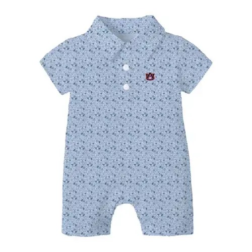 The James War Eagle Pattern | Romper – Scarlet & Gold