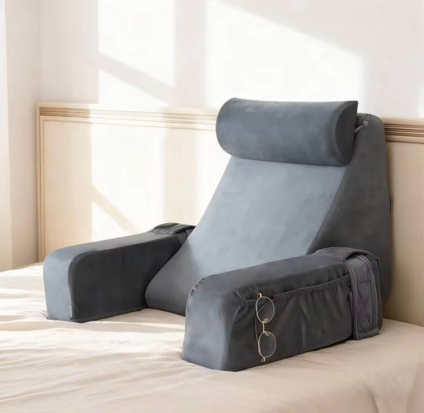 Back Support Chair For Sitting In Bed, Washable Cover
