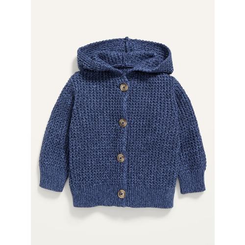 Hooded Button-Front Textured-Knit Cardigan for Baby, 3-6 Months