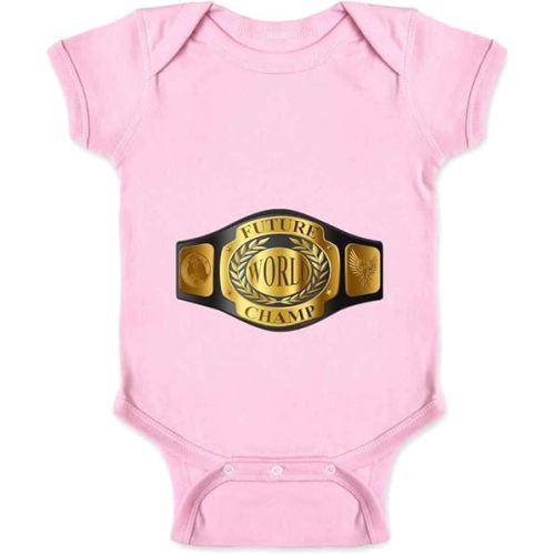 Pop Threads Future World Champion Baby Wrestling Boxing Funny Infant Baby Boy Girl Bodysuit