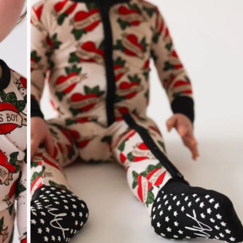 Mama's Boy - Zipper Pajama Romper