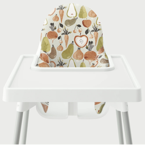 Highchair Cushion Cover - Earthy Veggies – Yeah Baby Goods
