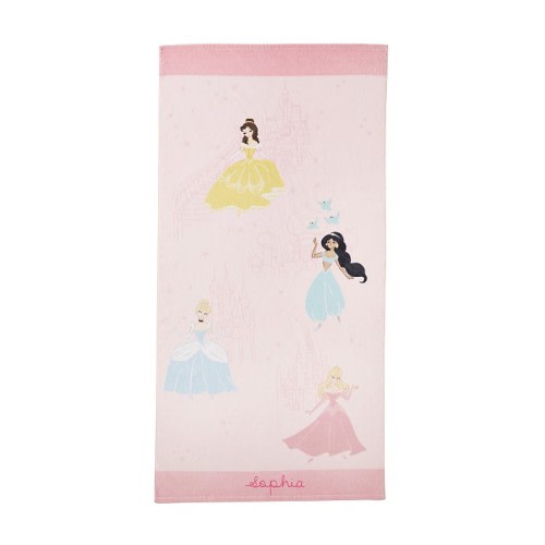 Disney Princess Castles Kid Beach Towel UPF 50+