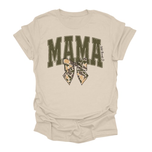 FREE Mama Camo Bow Tee *Add Any Additional Item To Cart To Unlock FREE Price*