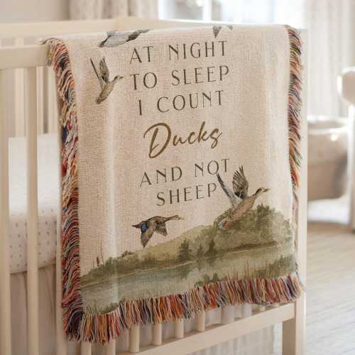 Mallard Duck Baby Blanket Boy Woodland Nursery Decor Duck Themed Baby Gift Mallard Duck Cotton Blanket Duck Baby Shower Gift Idea Baby Boy