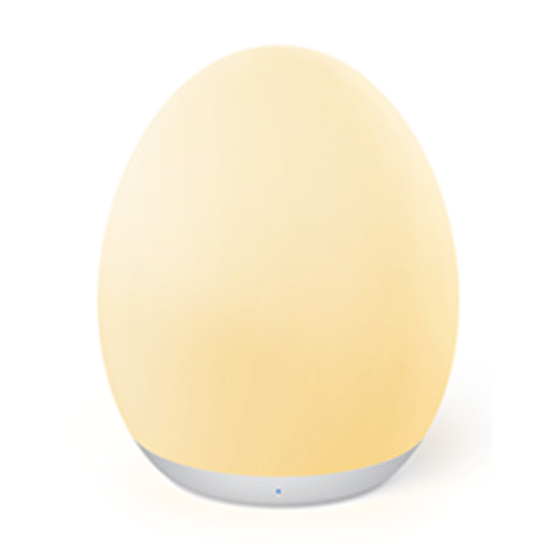 JolyWell Baby Night Light for Kid, Portable Egg Nightlight with Stable Charging Pad, Touch Nursery Night Lamp for Breastfeeding, Toddler Night Light for Bedroom, Timer Setting, ABS+PC, White-2