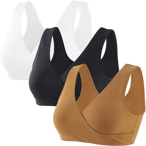 Maternity Nursing Bras, Seamless Maternity Bra for Pregnancy & Breastfeeding, Comfortable Wireless Bra Night Sleep Top