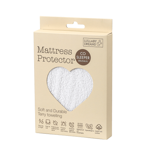 Lullaby Dreams Waterproof Mattress Protector Co Sleeper White