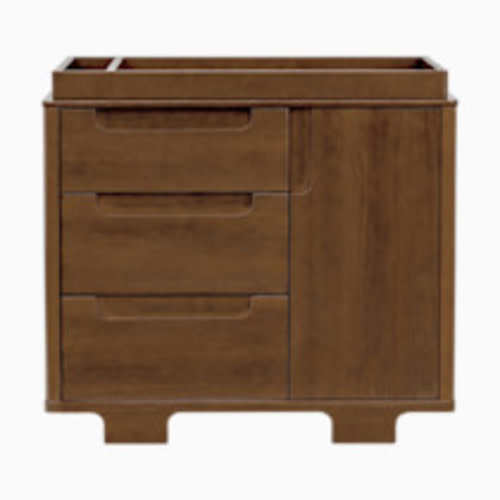 babyletto Yuzu 3-Drawer Changer Dresser - Natural Walnut