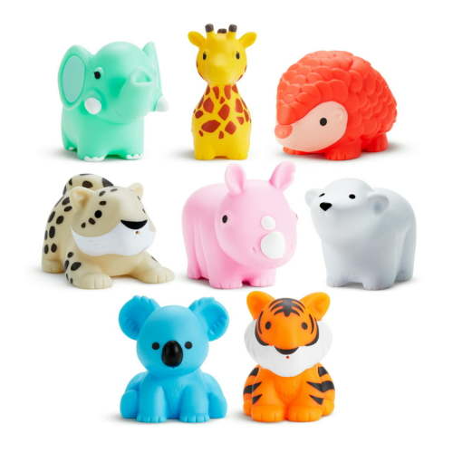 Munchkin® Wild™ Animal Baby and Toddler Bath Toy Squirts, 8 Pack, Unisex