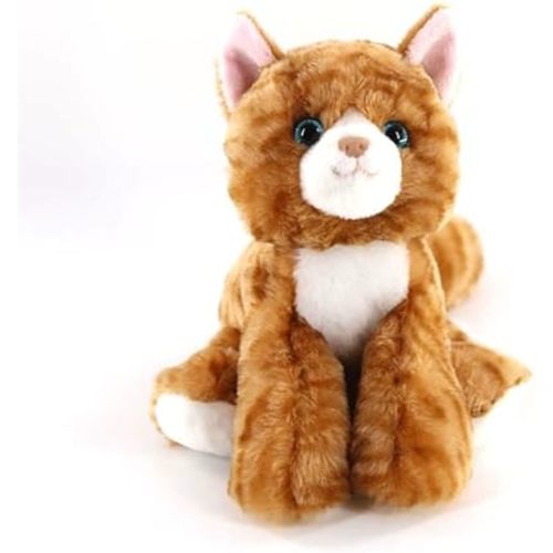 The Petting Zoo Orange Tabby Cat Stuffed Animal Plushie, Gifts for Kids, Cat Plush Toy 9 inches