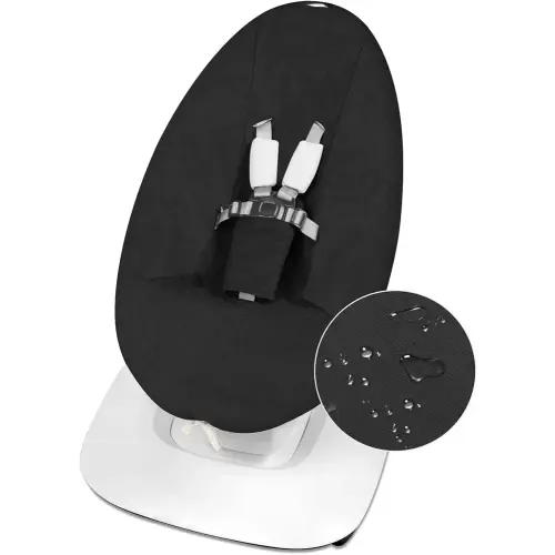 Waterproof Swing Cover Compatible with New Model FOR Moms Swing 5 Launched 2022, Soft Corduroy Fabric, Premium Quality, Machine Washable Black (Only a Cover)