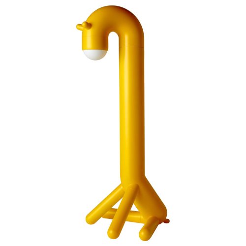 GREJSIMOJS LED decorative light, floor - giraffe/yellow battery operated