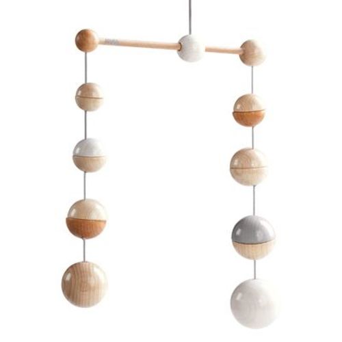 HABA Baby Mobile Dots - Natural Wooden Nursery Ceiling Decoration (Made in Germany)