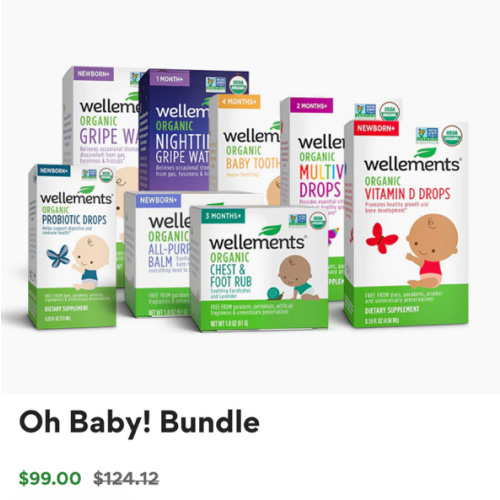 Wellements Organic Bundle Set for Newborn Babies