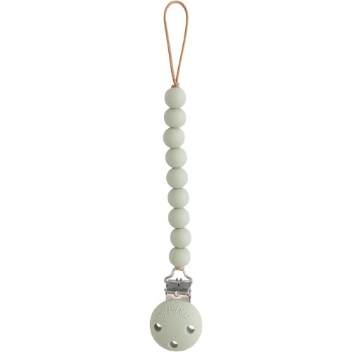 mushie 100% Silicone Baby Pacifier Clip BPA Free | Hera (Sage)