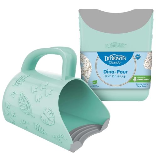 Dr. Brown's CleanUp Dino-Pour Bath Rinse Cup, 0m+, BPA Free, Certified Plastic Neutral