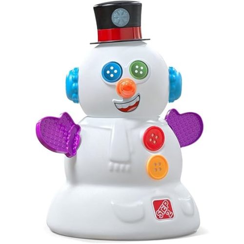 Step2 My First Snowman, Kids Interactive Christmas Toy, Plays Music & Lights Up, 15 Piece Toy Accessories, for Toddlers 1+ Years Old