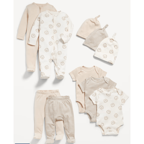 Unisex 10-Piece Layette Set for Baby 0-3 months