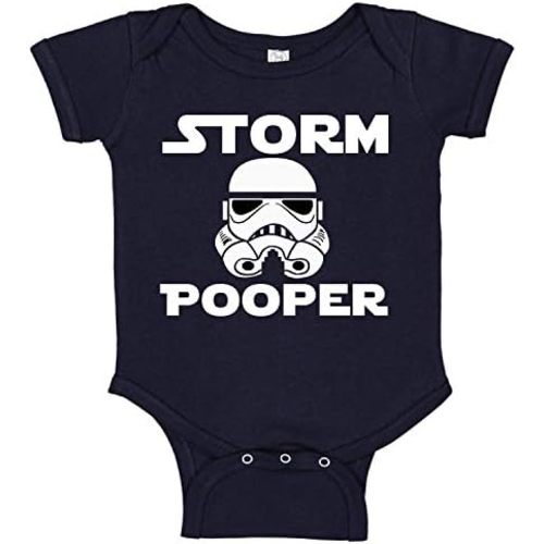 Ink Trendz STORM POOPER TROOPER Baby T-shirt One-Piece Infant Toddler Bodysuit Romper