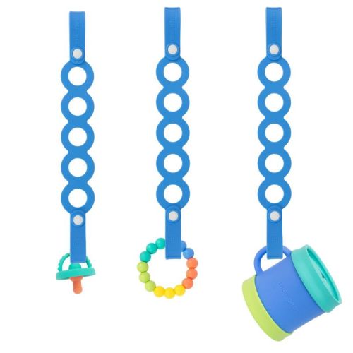 morepeas Baby Toy and Cup Strap - Blueberry - 1pc