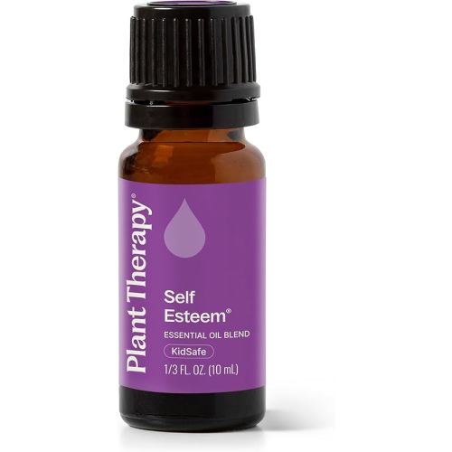 Plant Therapy Self Esteem Essential Oil Blend for Confidence, 10 mL (1/3 oz), 100% Pure, Undiluted, Therapeutic Grade