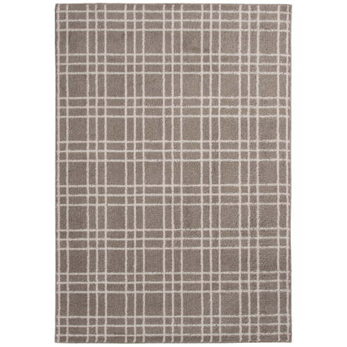 Mainstays Brown Tartan Grid Indoor Area Rug, 5'x7'