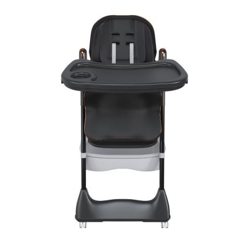Yinvani Black Adjustable Baby High Chair with Safety Belt