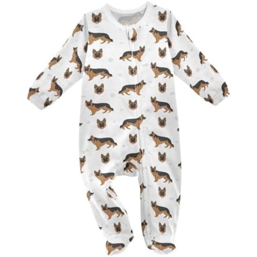 Dussdil Baby One-Piece Footies Newborn Rompers Pajamas Cotton Footed Pjs for Sleep Play Boys Girls