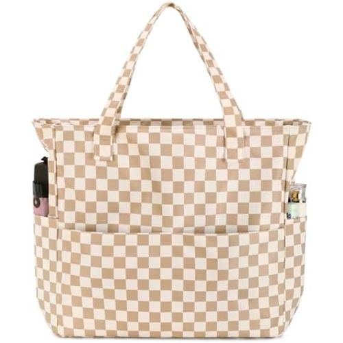 Waterproof Beach Tote Pool Bags for Women Ladies Extra Large Gym Tote Carry On Bag With Wet Compartment for Weekender Travel